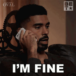 I'm Fine Calling On Phone GIF