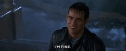 I'm Fine Jim Carrey Faking GIF