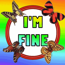 I'm Fine With Butterflies GIF