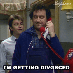 I'm Getting Divorce Papers GIF
