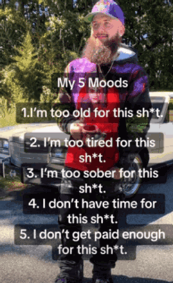 I'm Getting Too Old For This Five Things GIF