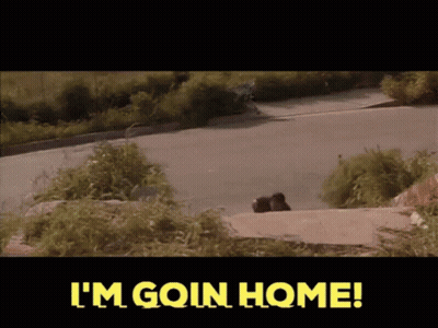 I'm Goin Home Yellow Sign GIF