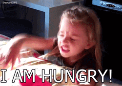I'm Hungry Angry Child Tantrums GIF