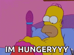 I'm Hungry Simpsons Let's Eat GIF