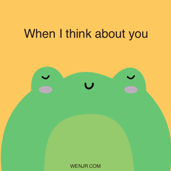 I'm In Love Cute Frog GIF