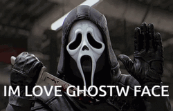 I'm In Love Ghost Face GIF