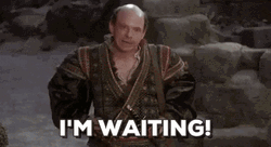 I'm Just Here Waiting Man Meme GIF