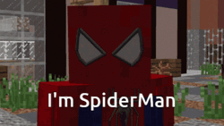 I'm Minecraft Spooderman GIF