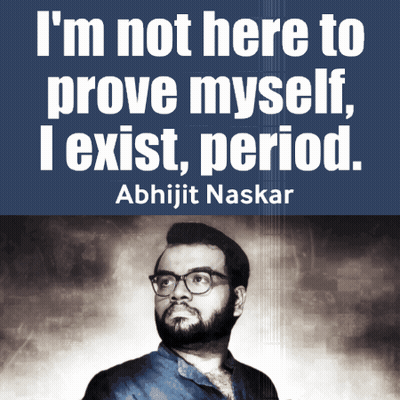 I'm Not Here To Prove Myself I Exist Period Poster GIF