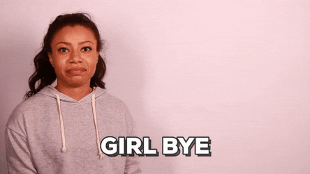  I'm Not Interested Bye Girl GIF