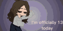I'm Officially Happy 13Th Birthday Today Girl Animation GIF