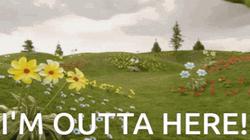 I'm Out Of Here Teletubbies State  GIF