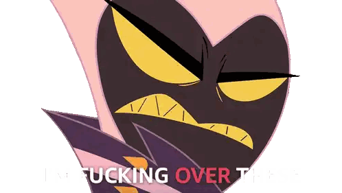 I'm Over These Cartoon Sticker