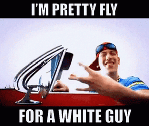 I'm Pretty Fly For A White Guy GIF