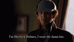 I'm Sherlock Holmes I Wear The Hat GIF