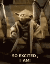 I'm So Excited Happy Yoda GIF