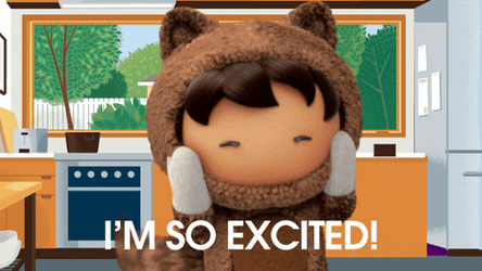 I'm So Excited Meme Moment GIF