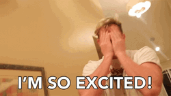 I'm So Excited Palms On Eyes GIF