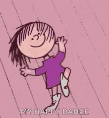 I'm So Excited Peanuts Happy Dance GIF
