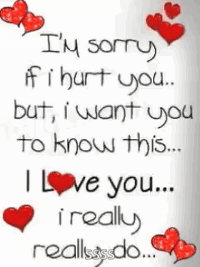 I'm Sorry I Hurt You I Love You GIF