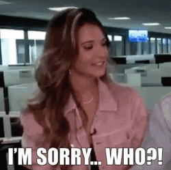 I'm Sorry Who GIF
