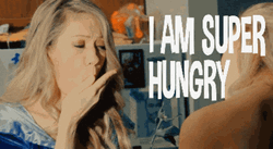  I'm Super Hungry Eating Flower GIF