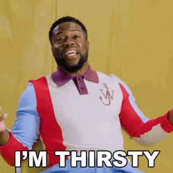 I'm Thirsty Funny Man Kevin Hart GIF