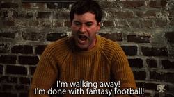 I'm Walking Away Fantasy Football GIF
