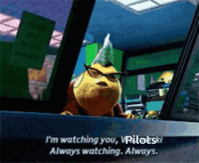 I'm Watching You Pilotski Cartoon GIF