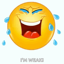 I'm Weak Laughing Emoji Meme GIF
