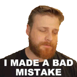 I Made A Bad Mistake Grady Smith Sticker GIF