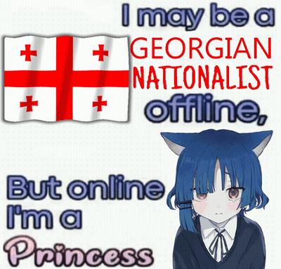 I May Be A Georgian Nationalist But Online I'm A Princess GIF