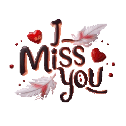 I Mis You Sticker GIF