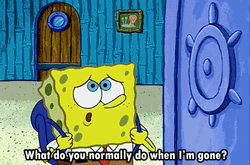 I Miss You Already Spongebob Patrick Cried GIF