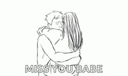 I Miss You Babe Hug