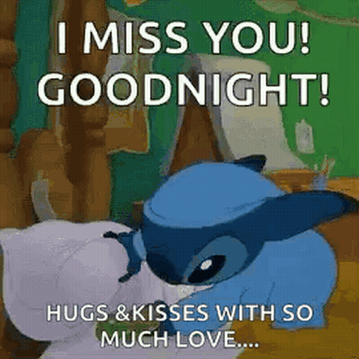 I Miss You ! Goodnight ! Hugs & Kisses With So Much Love ! GIF