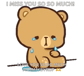 I Miss You So Much Crying Mocha GIF
