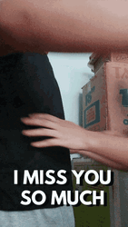I Miss You So Much Hugging Loving Couple GIF