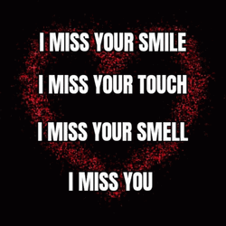 I Miss You So Much Smile Touch Smell Everything GIF