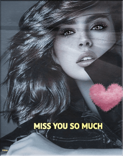 I Miss You So Much Woman Blinking Eyes  Poster GIF