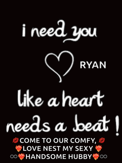I Need You Like A Heart Needs A Beat Comfy Love Nest GIF