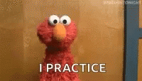 I Practice By Elmo GIF
