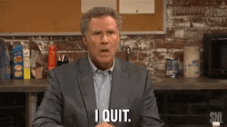 I Quit SNL Will Ferrell GIF
