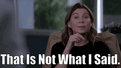 I Said What I Said Grey's Anatomy GIF