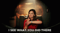 I See What You Did There Jenna Coleman GIF