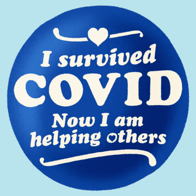 I Survived Covid Helping Others Sticker GIF