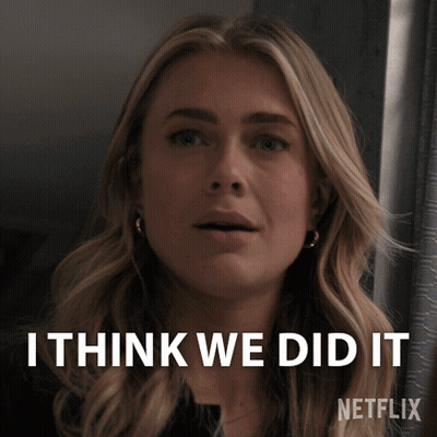I Think We Did It Michaela Stone GIF