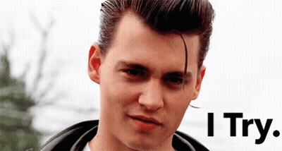 I Try Words Below Man's Face GIF