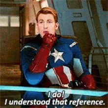 I Understood That Reference Captain America Pointing Finger GIF