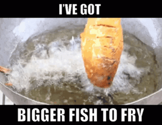 I've Got Bigger Fish To Fry GIF